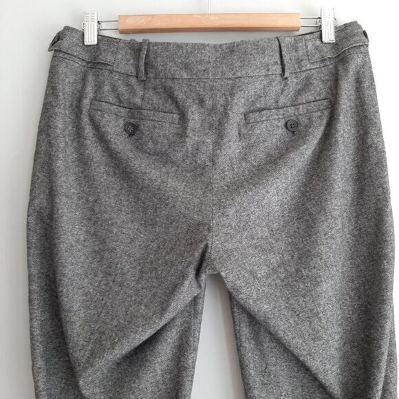 CLUB MONACO Wool Blend Bermudas Short Crop Trousers Grey Sz 6 - Picture 9 of 13